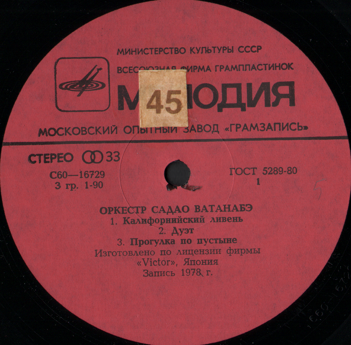 Оркестр Садао Ватанабэ