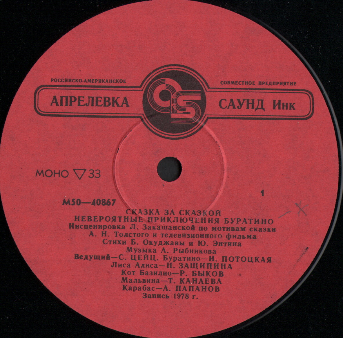 А. Толстой. «Невероятные приключения Буратино», инсценировка