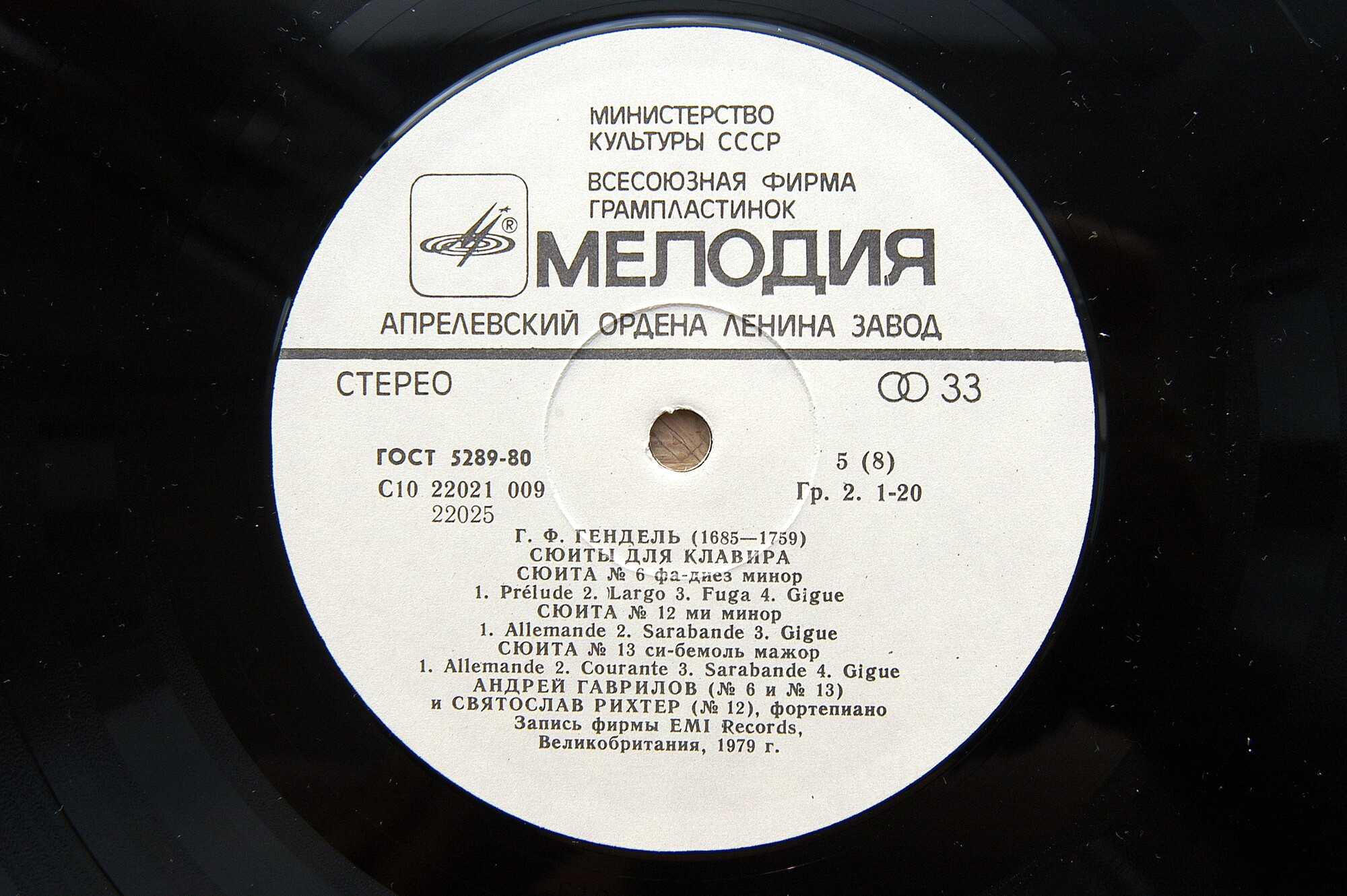 Г. Ф. ГЕНДЕЛЬ. Сюиты для клавира