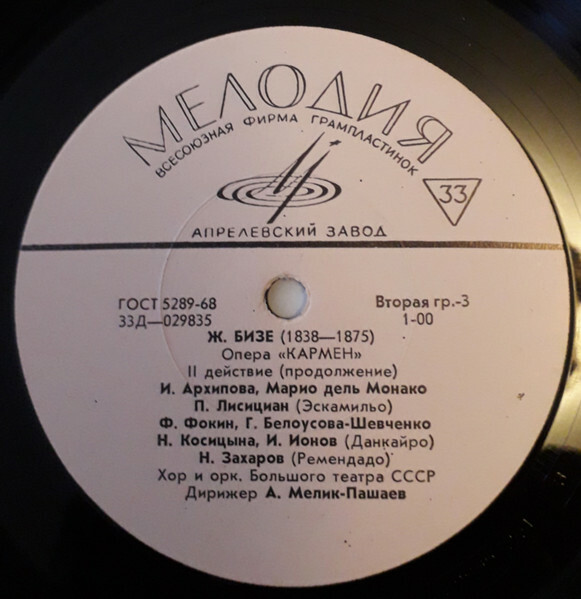 Ж. БИЗЕ (1838–1875) «Кармен», опера в 4-х действиях