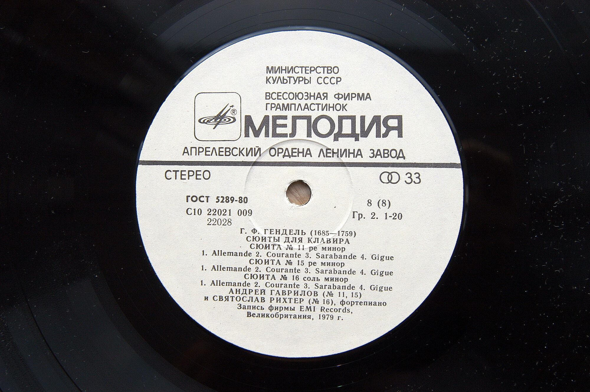 Г. Ф. ГЕНДЕЛЬ. Сюиты для клавира