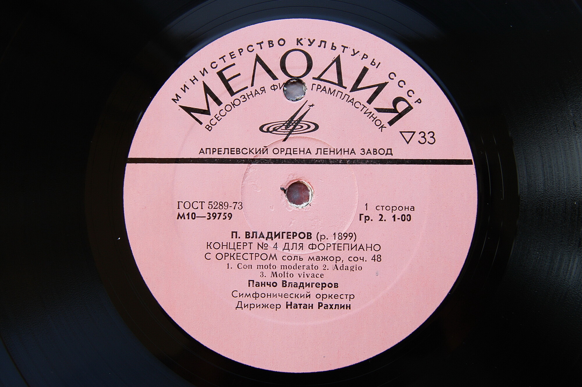 П. ВЛАДИГЕРОВ (1899)