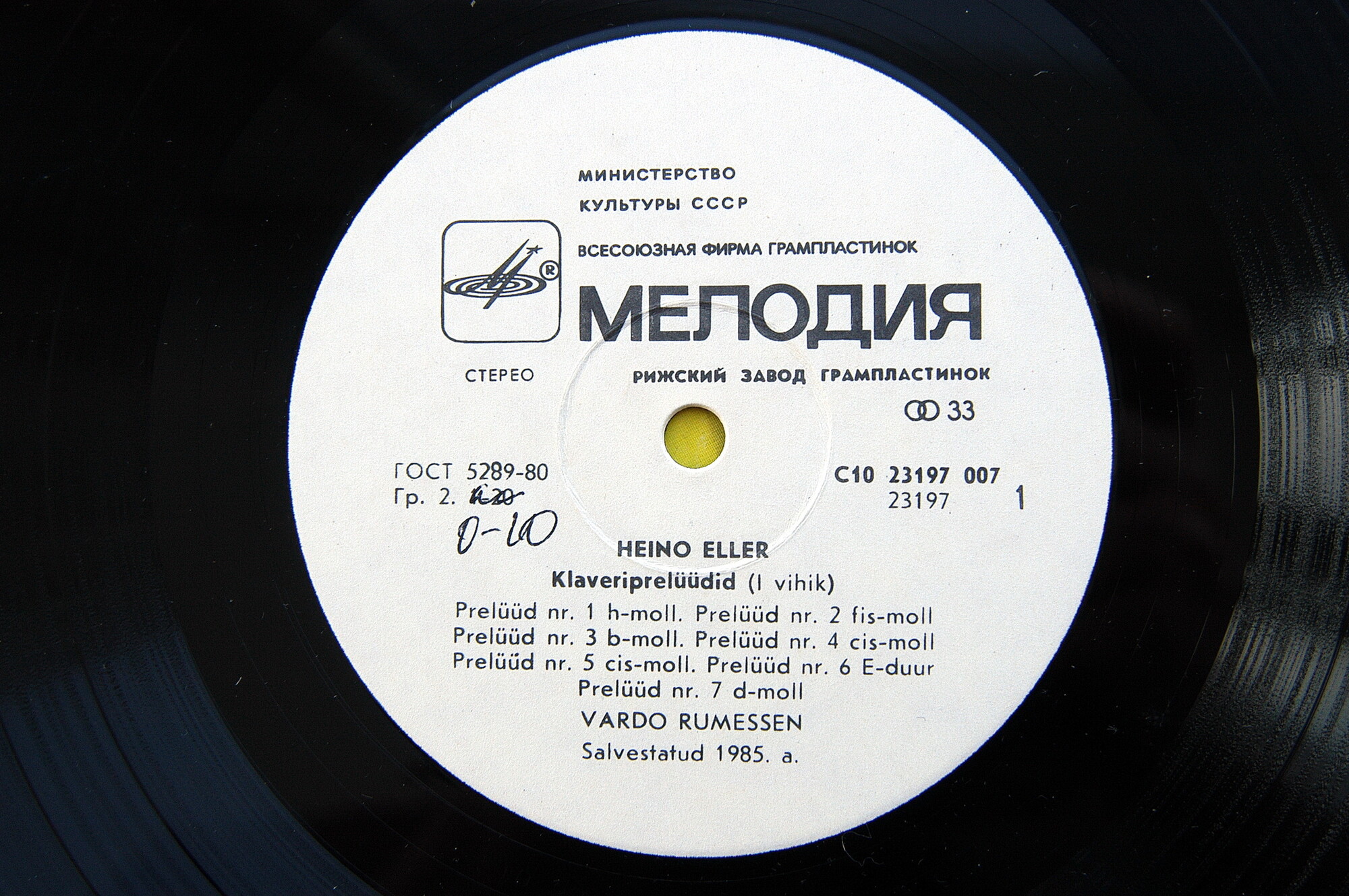 X. ЭЛЛЕР (1887-1970): Прелюдии для ф-но (В. Румессен)