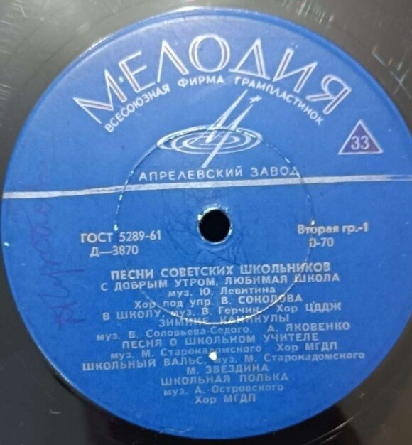 Песни советских школьников