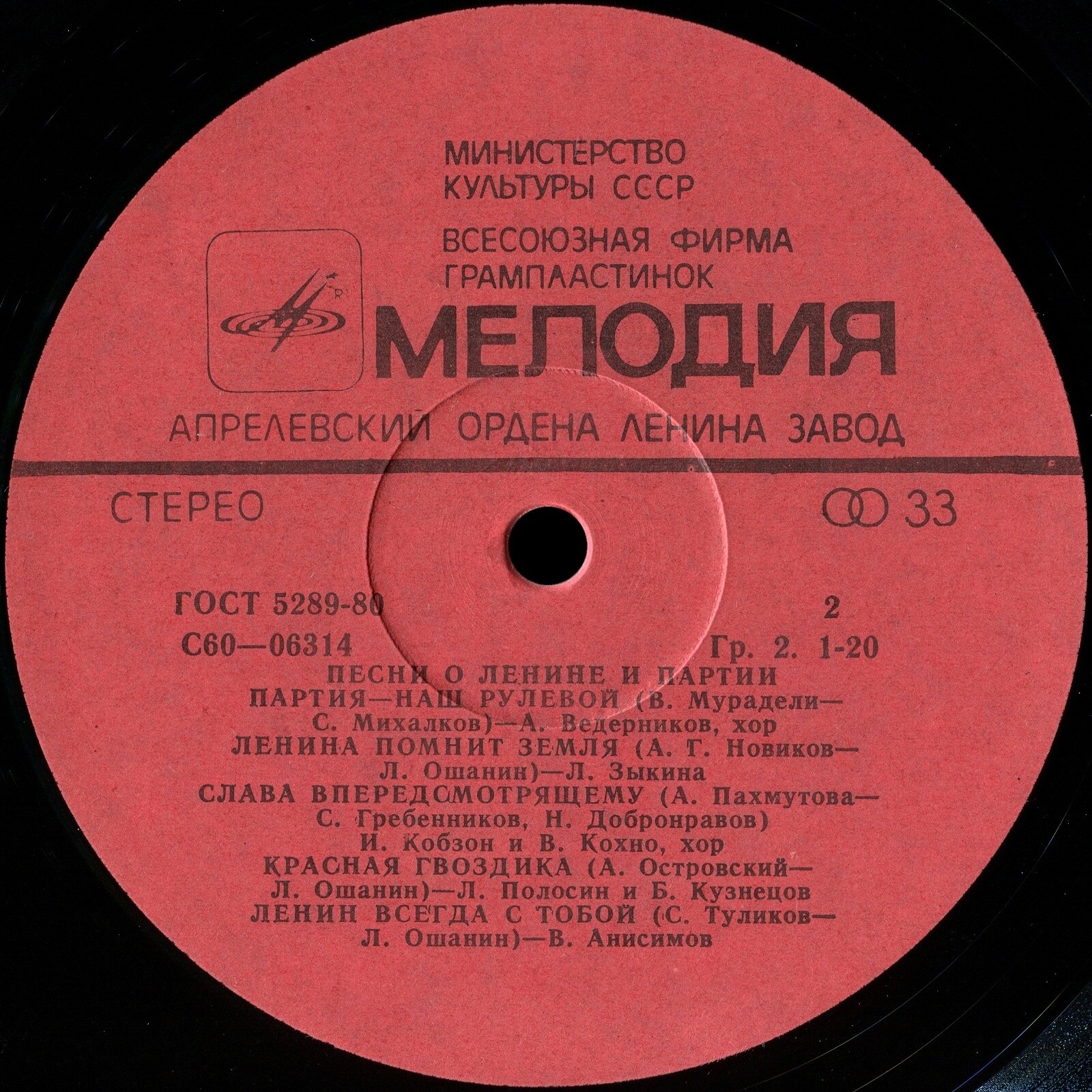 Песни о Ленине и партии