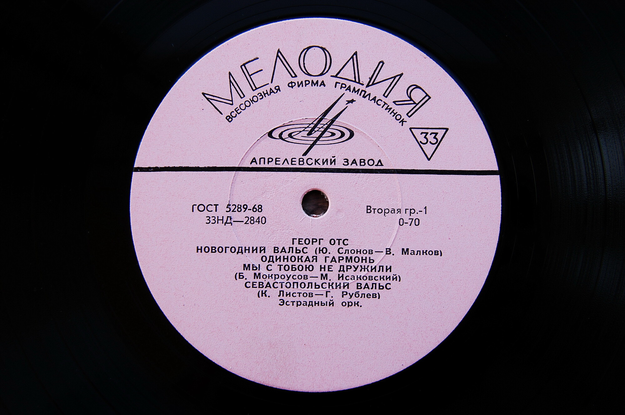 Песни в исполнении Георга Отса