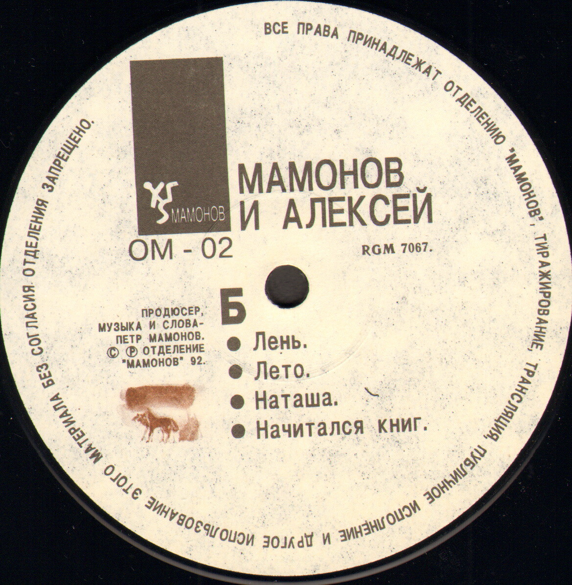 ГРУППА «ЗВУКИ МУ». «Мамонов и Алексей»