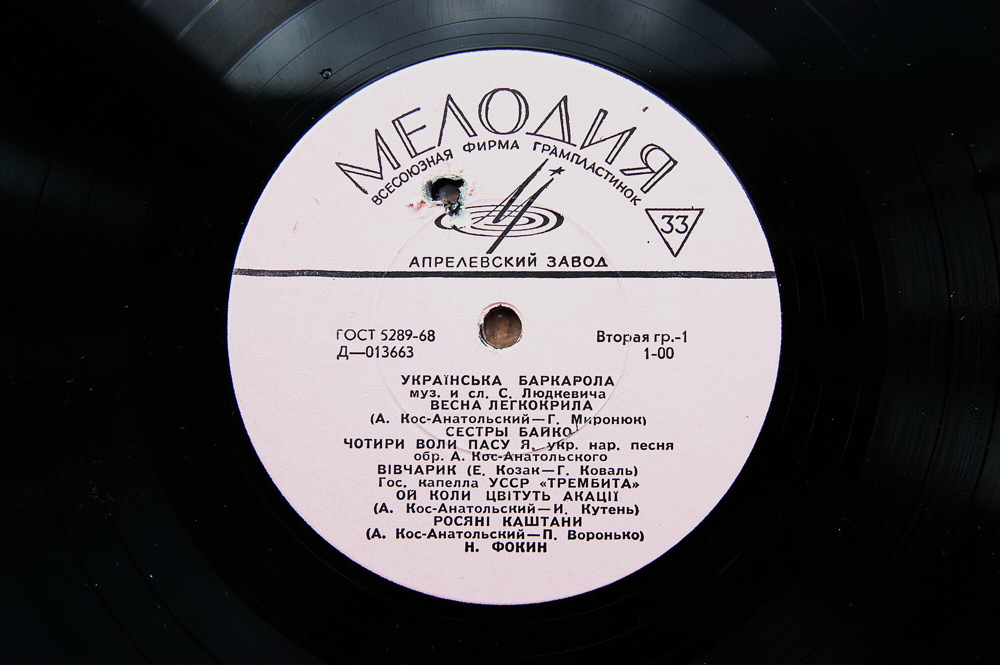 Украинская музыка. Українська баркарола