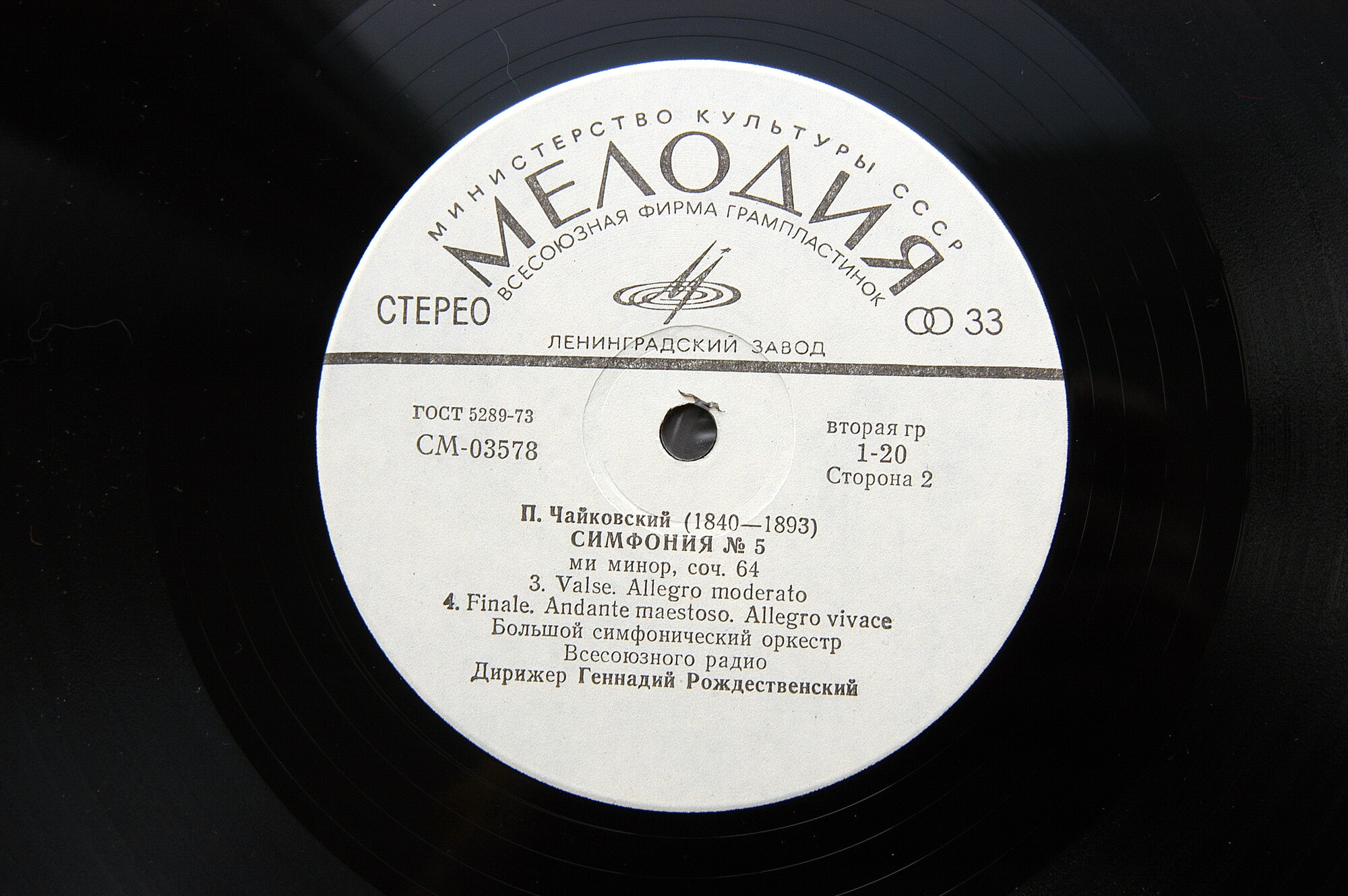 П.И.ЧАЙКОВСКИЙ (1840–1893) «Симфония № 5, ми минор, соч. 64»