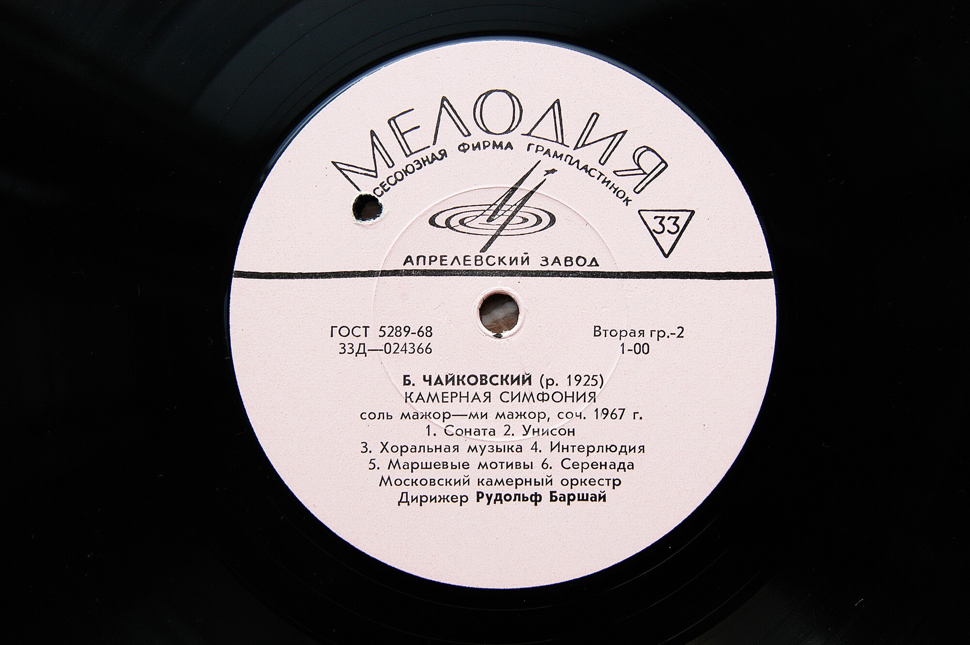 М. ВАЙНБЕРГ (р. 1919) / Б. ЧАЙКОВСКИЙ (р. 1925)