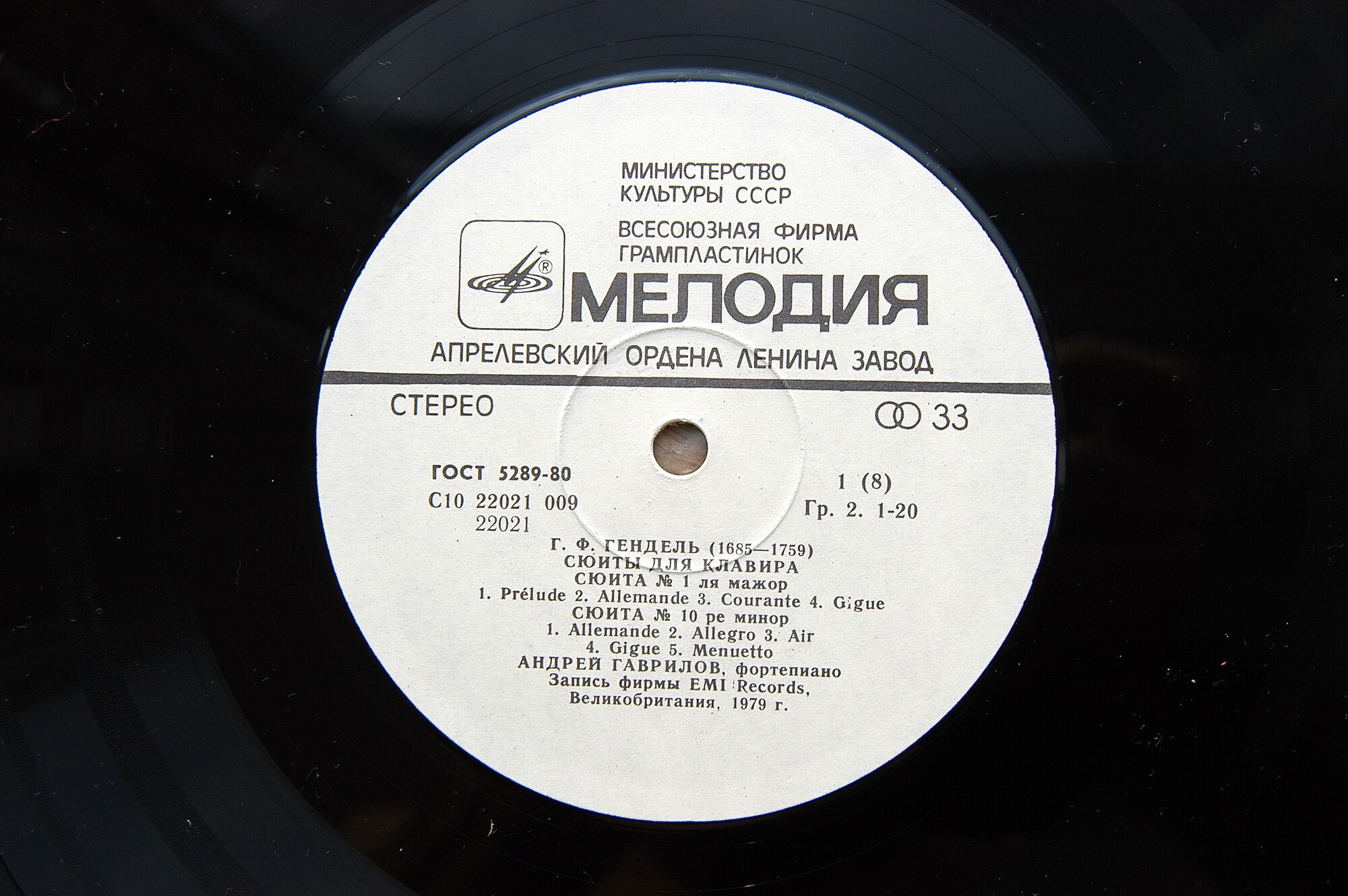 Г. Ф. ГЕНДЕЛЬ. Сюиты для клавира