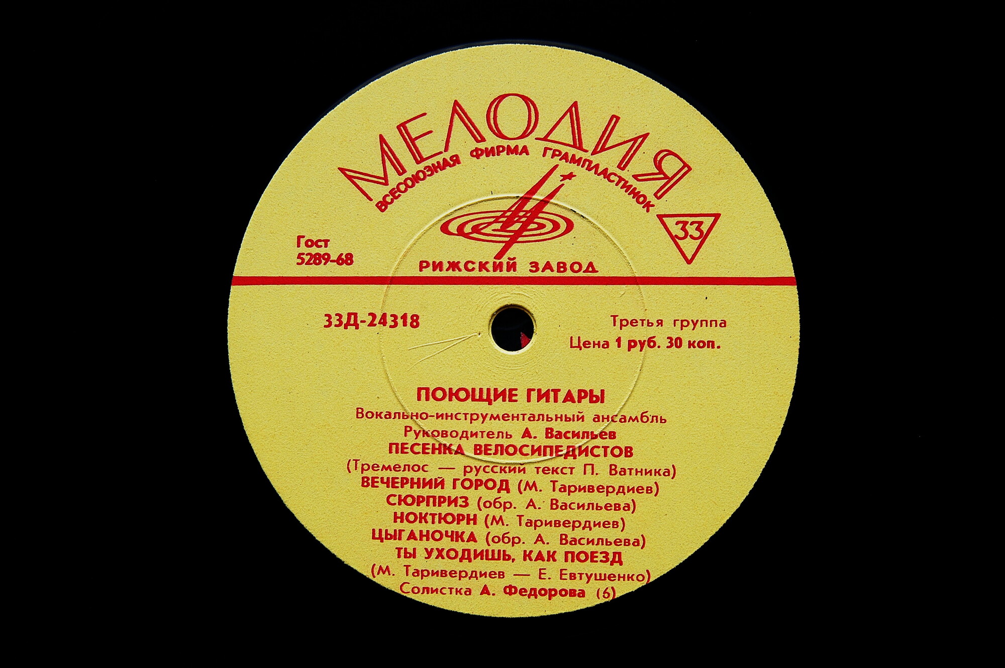 ВИА "Поющие гитары", рук. А. Васильев