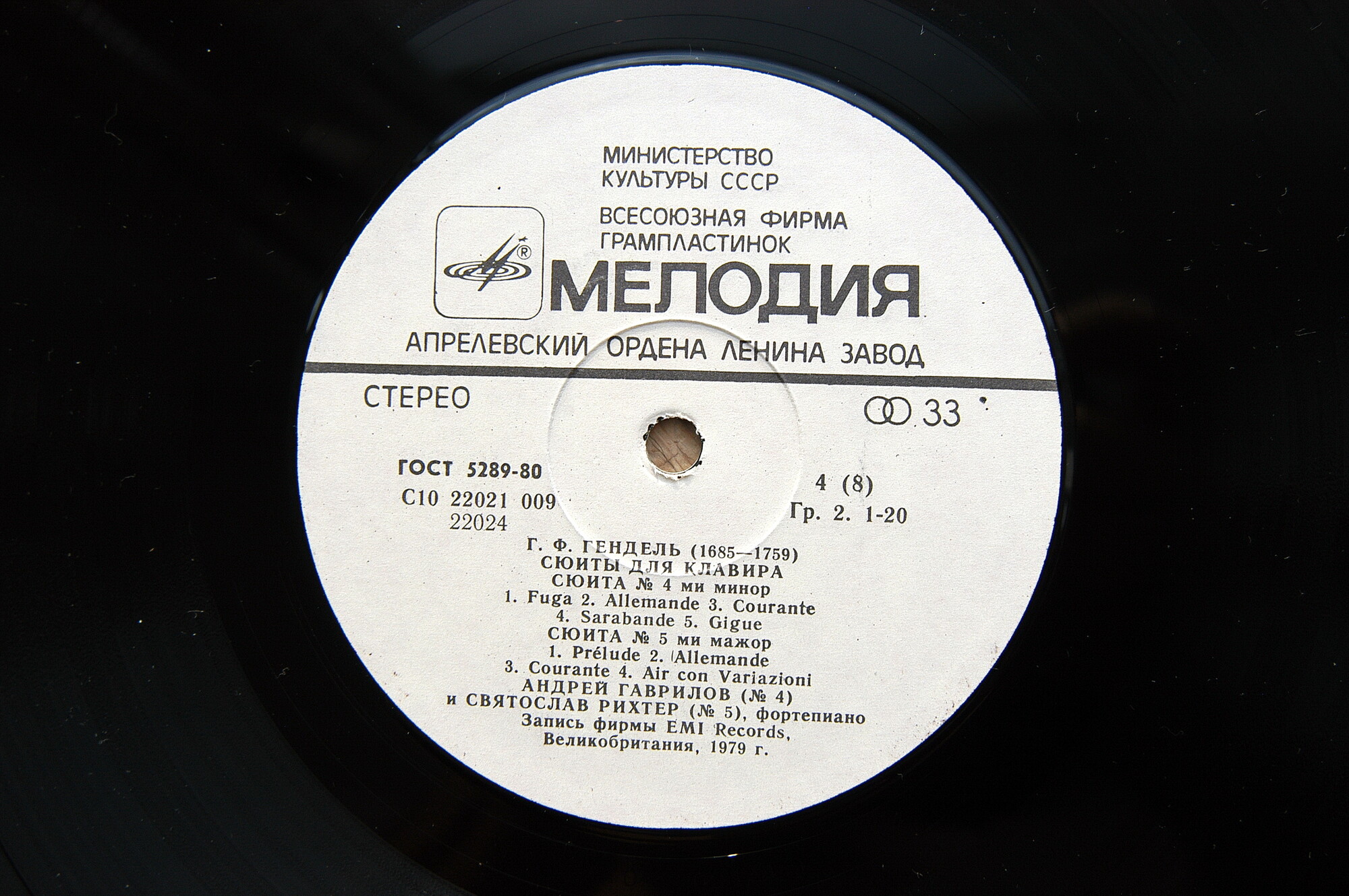 Г. Ф. ГЕНДЕЛЬ. Сюиты для клавира