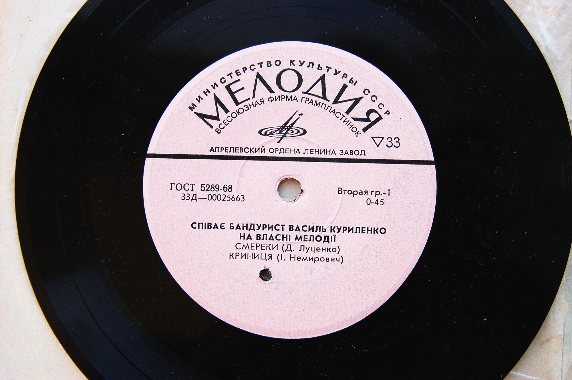 Василий КУРИЛЕНКО в собств. сопр. на бандуре