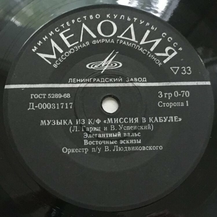 МУЗЫКА ИЗ К/Ф «МИССИЯ В КАБУЛЕ»