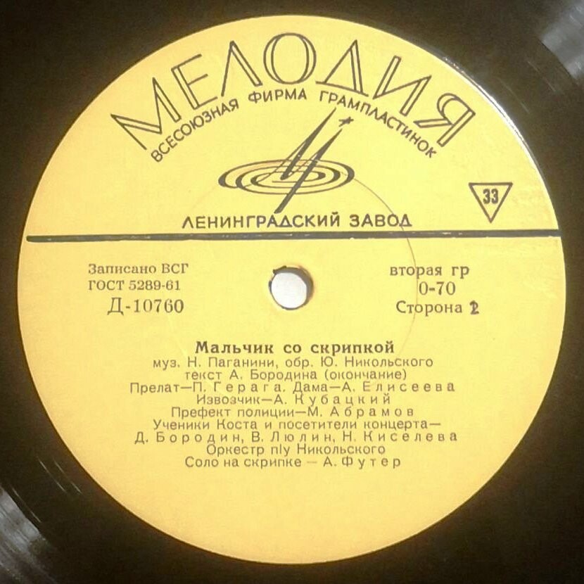 "Мальчик со скрипкой" (инсценировка для детей на муз. Н. Паганини)