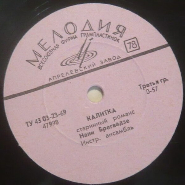 Нани Брегвадзе – Дорогой длинною / Калитка