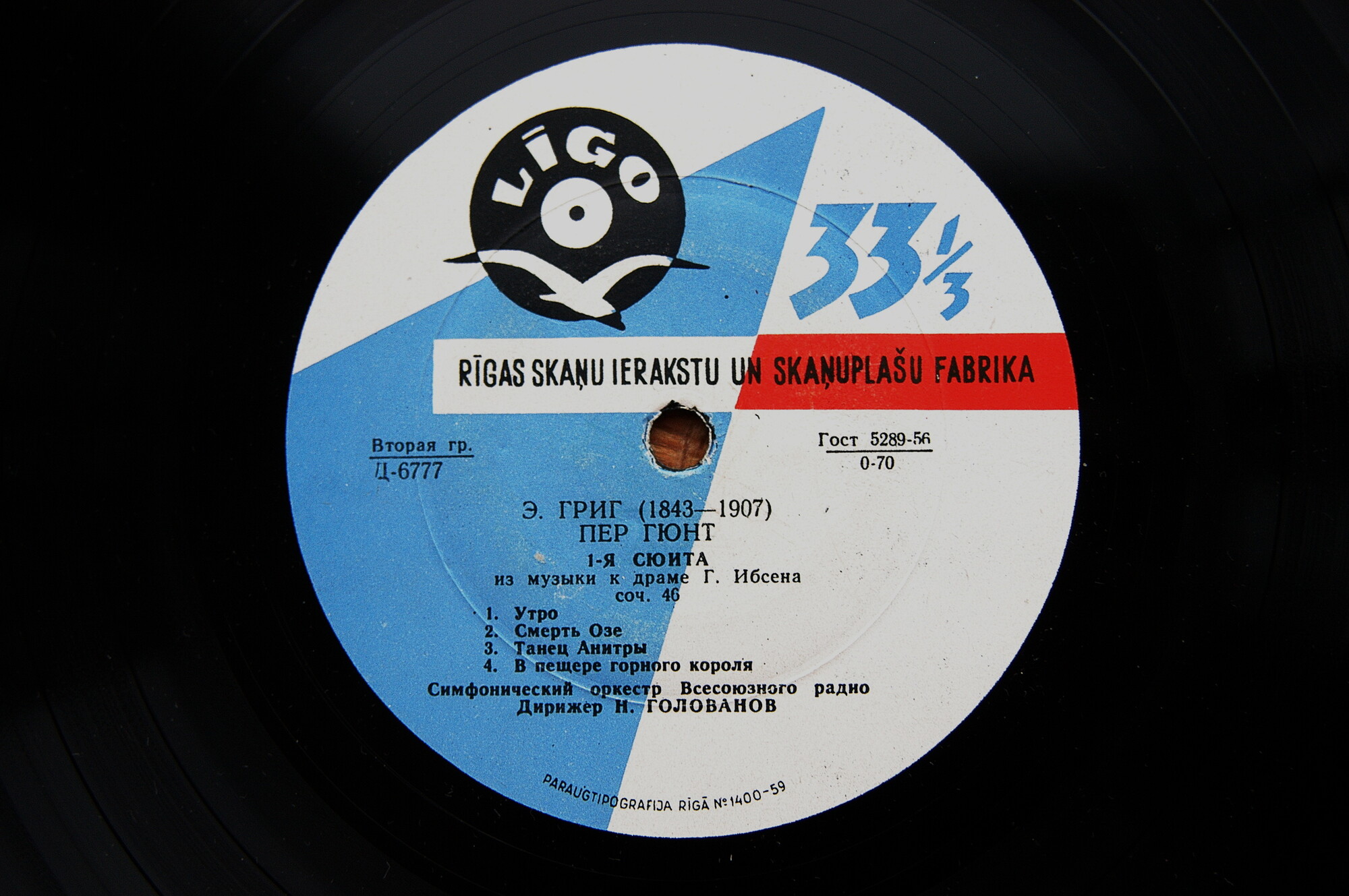 Э. ГРИГ (1843–1907): Сюиты №1 и 2 из музыки к драме Г. Ибсена «Пер Гюнт» (Н. Голованов)