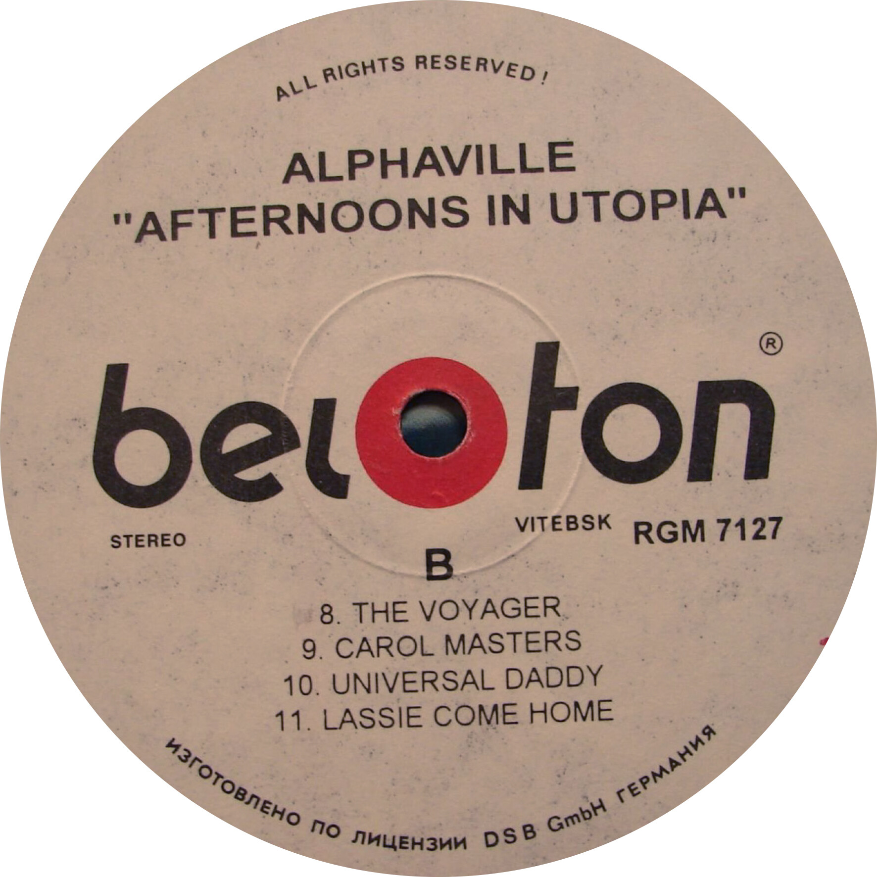 ALPHAVILLE. Afternoons In Utopia