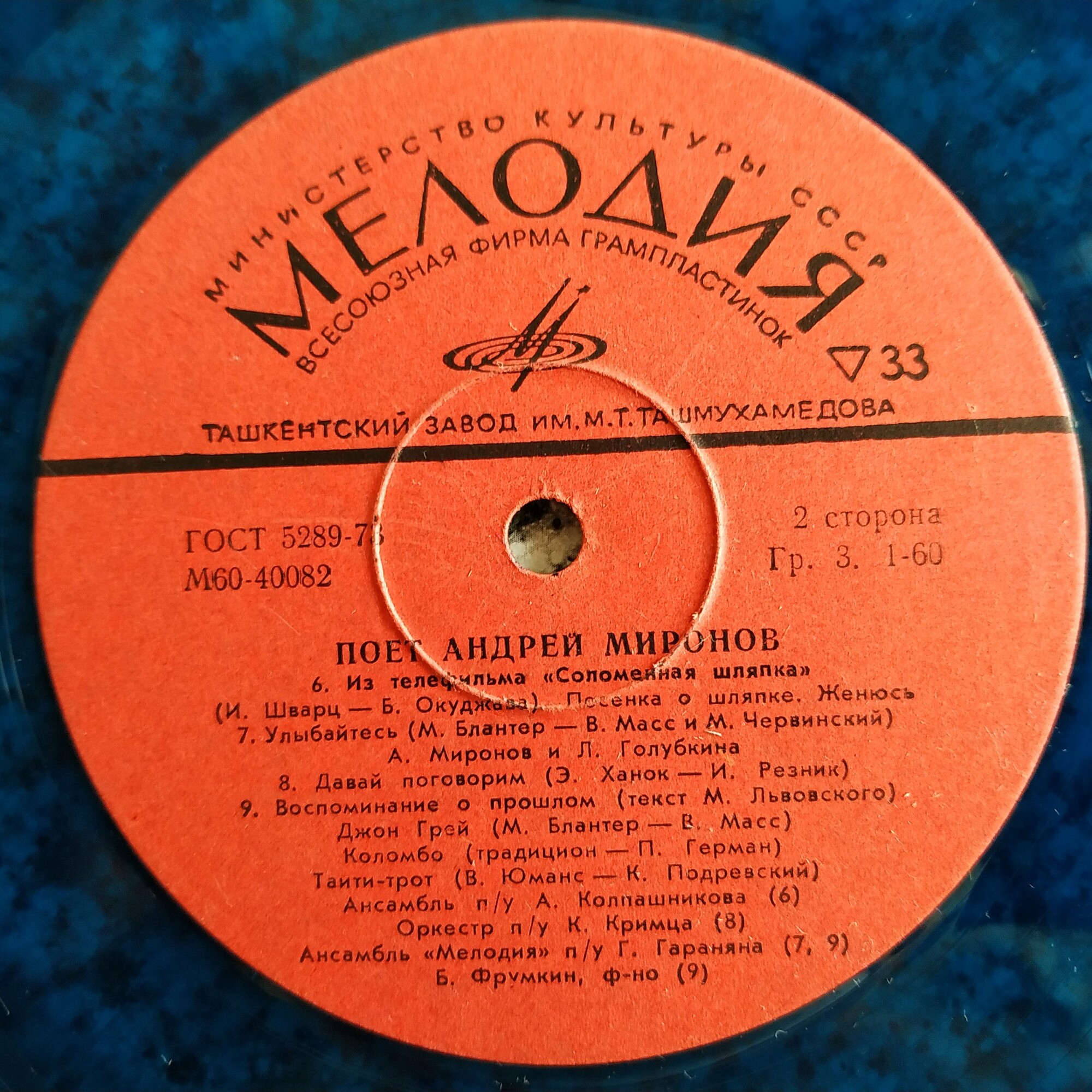 Поет Андрей Миронов
