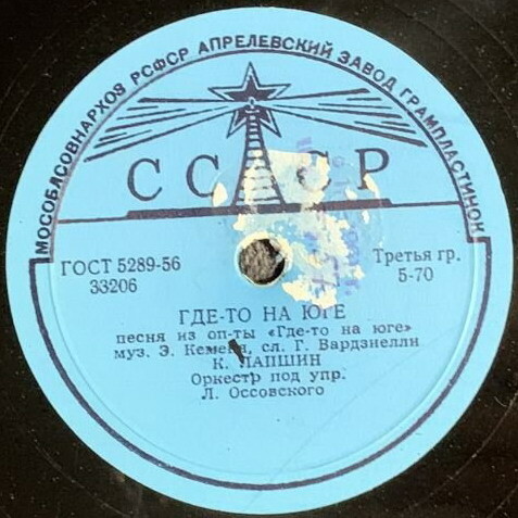 Оркестр п/у Л. Оссовского
