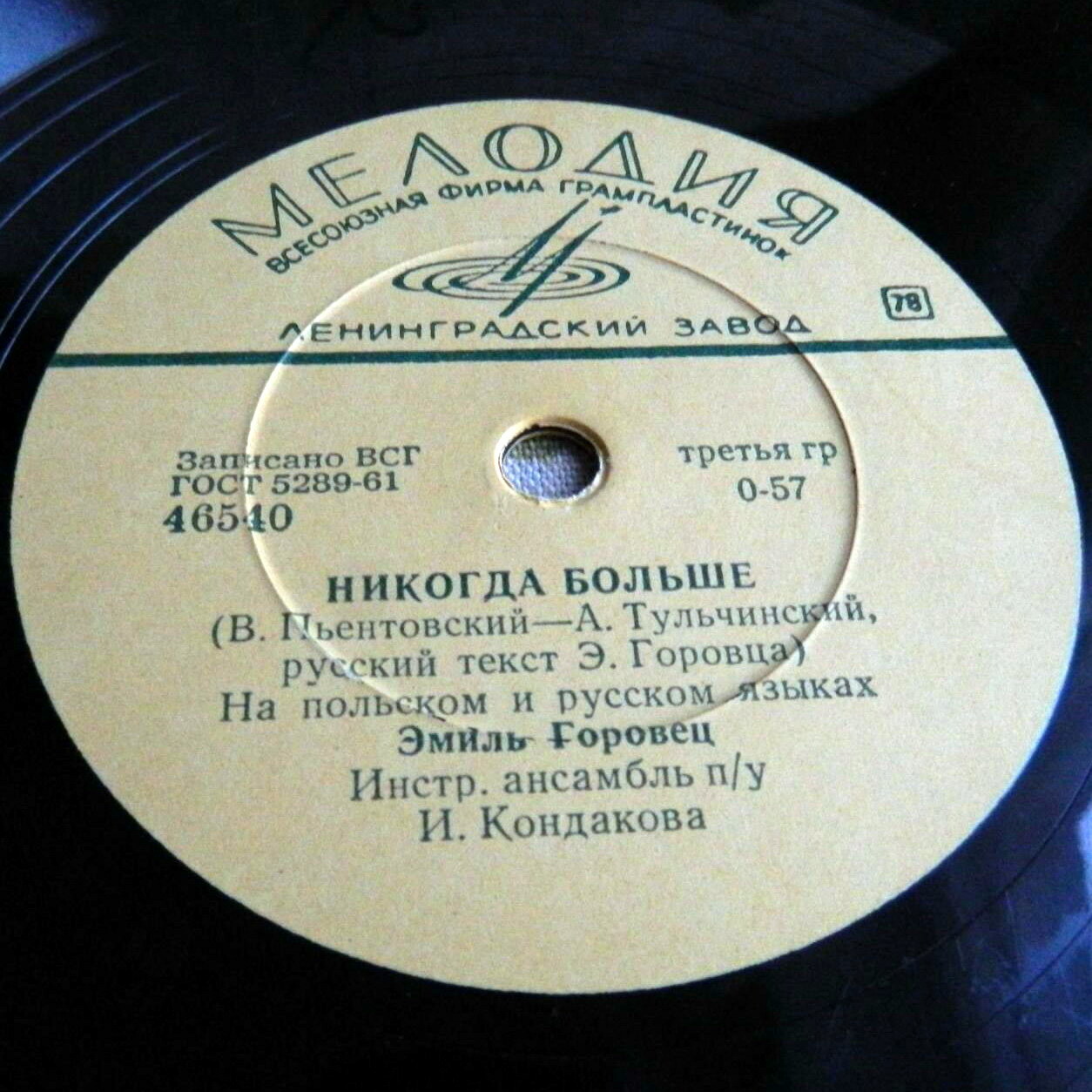 Эмиль Горовец — Старый город / Никогда больше