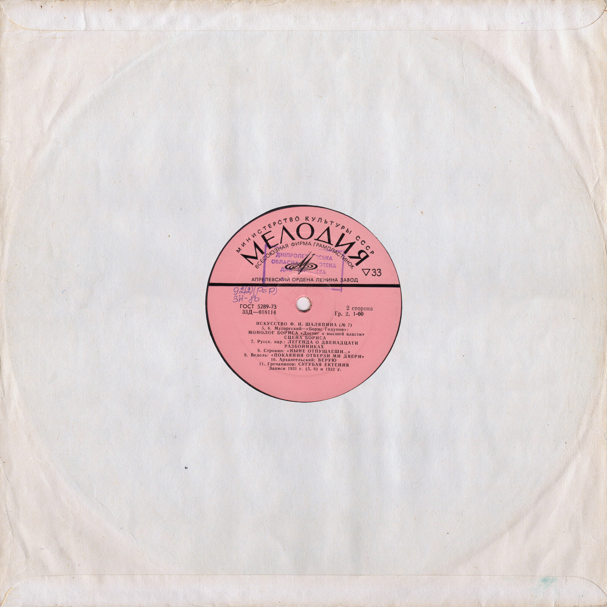 ИСКУССТВО Ф.И. ШАЛЯПИНА (1/8)