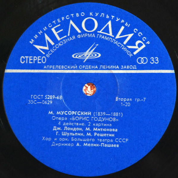 Мусоргский. "Борис Годунов" народная музыкальная драма в 4 действиях с прологом