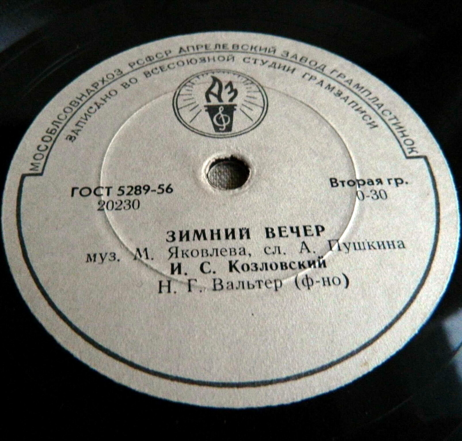 И. Козловский — Средь шумного бала / Зимний вечер