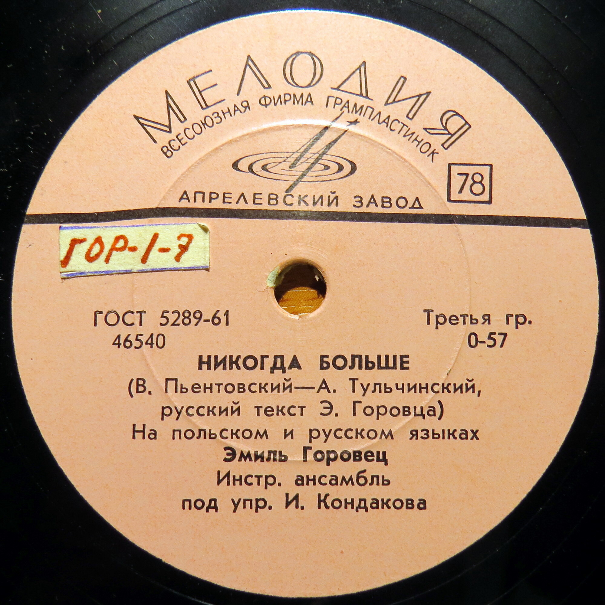 Эмиль Горовец — Старый город / Никогда больше