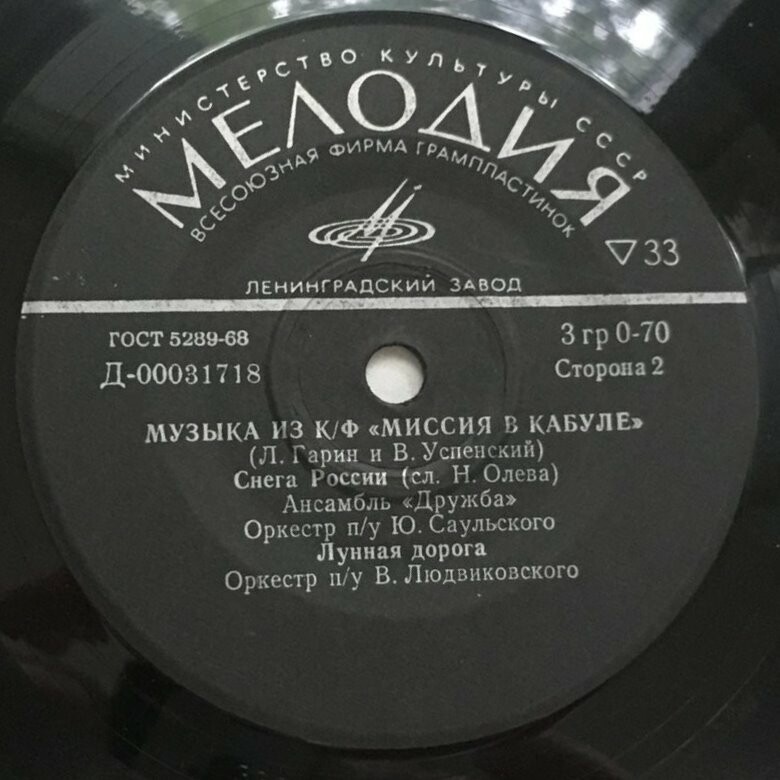 МУЗЫКА ИЗ К/Ф «МИССИЯ В КАБУЛЕ»