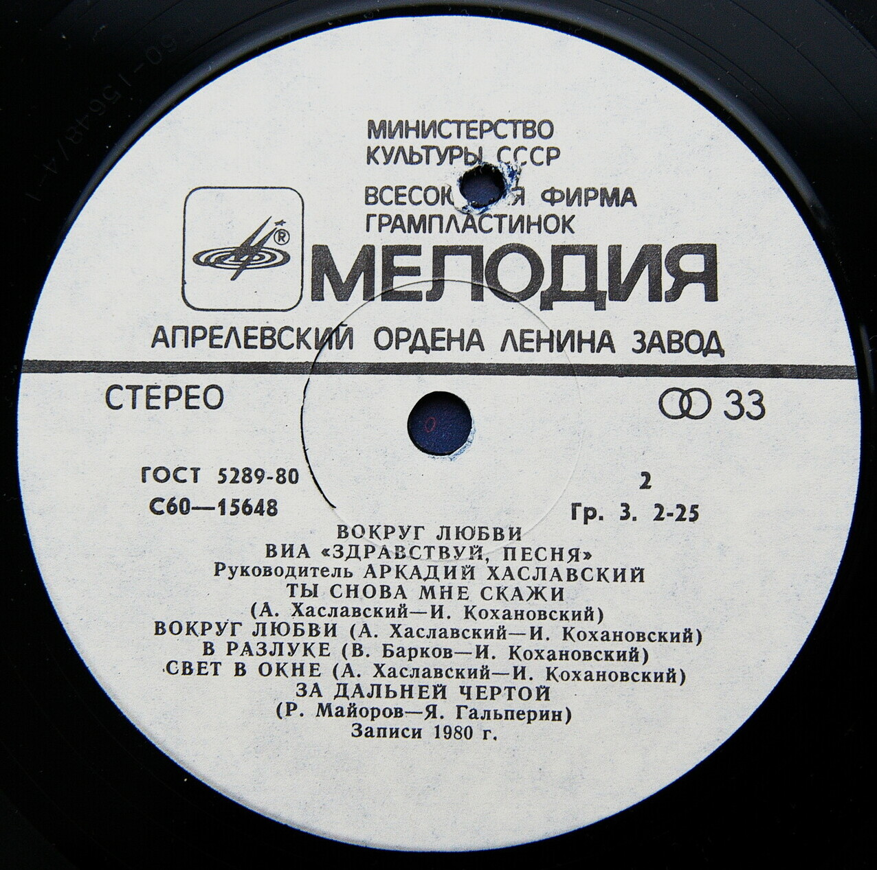 ВИА "Здравствуй, песня" - Вокруг любви