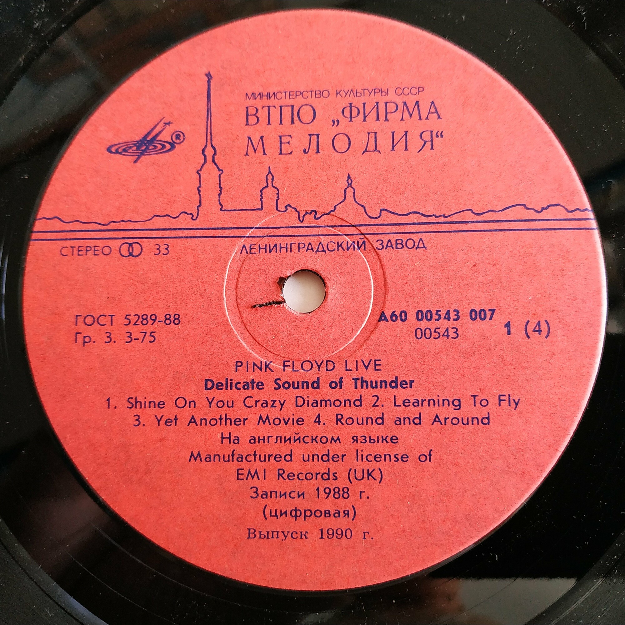 Pink Floyd. Delicate Sound of Thunder (live)