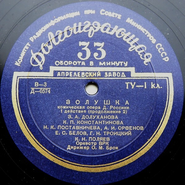 Дж. Россини (1792–1868). «Золушка», комическая опера (О. Брон)