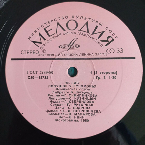 М. ЗИВ. «Лопушок у Лукоморья», комическая опера.