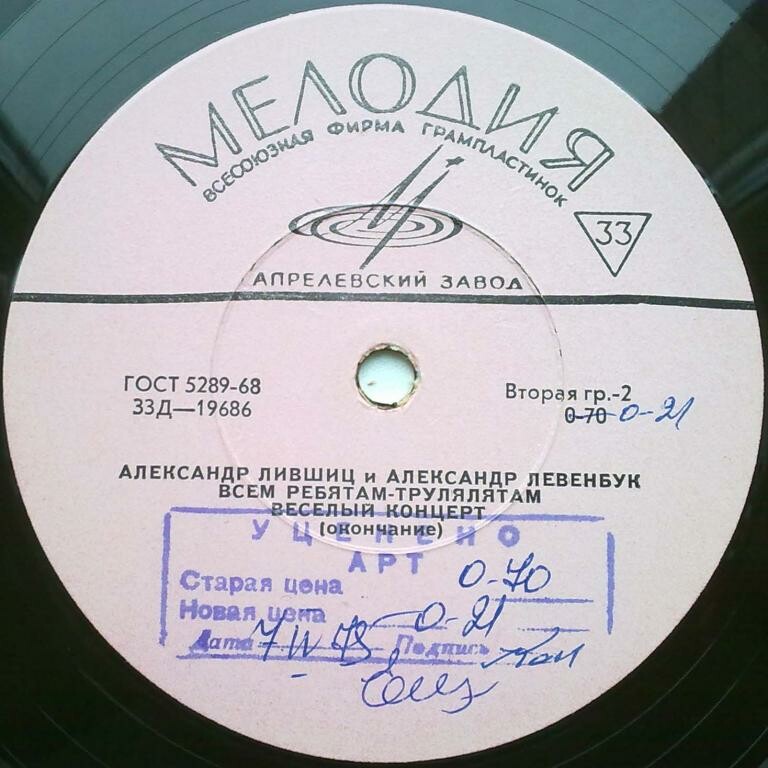Александр Лившиц и Александр Левенбук. Всем ребятам - трулялятам. Веселый концерт