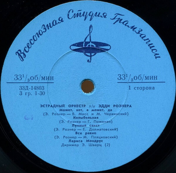 ЭСТРАДНЫЙ ОРКЕСТР п/у Э. РОЗНЕРА