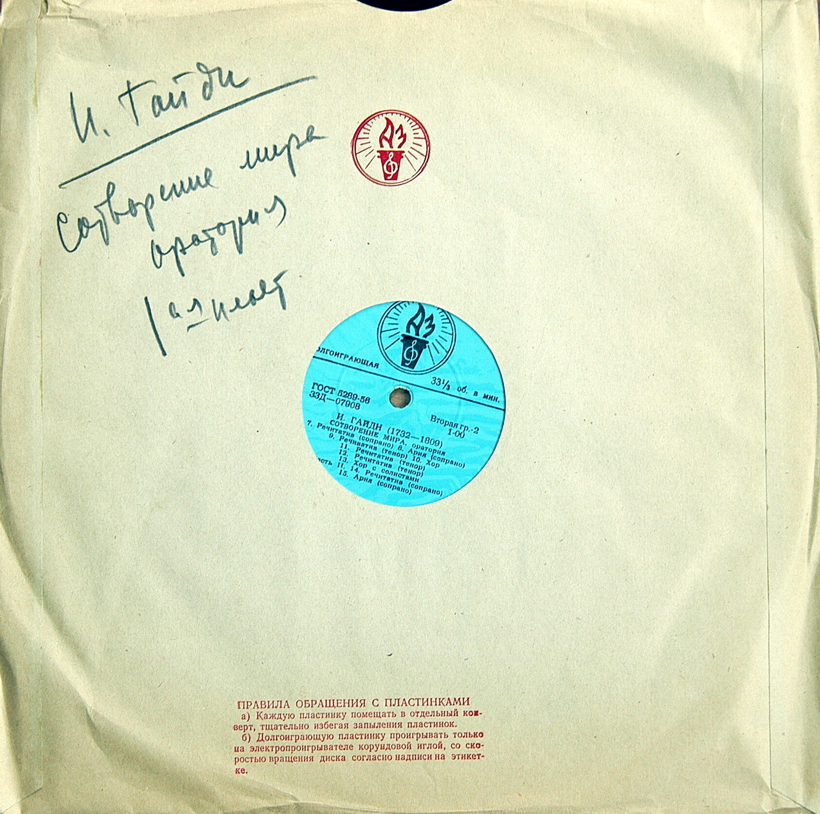 И. Гайдн: Сотворение мира, оратория (К. Краус, дирижер)