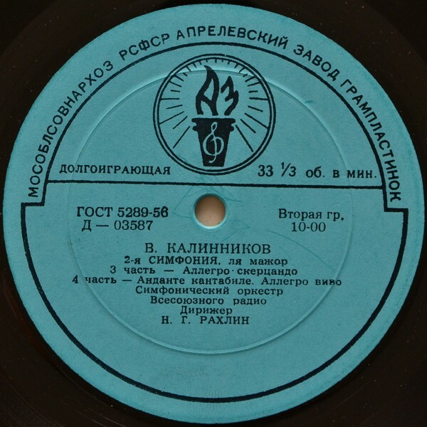 В. КАЛИННИКОВ (1866–1901): Симфония № 2 ля минор (Н. Рахлин)