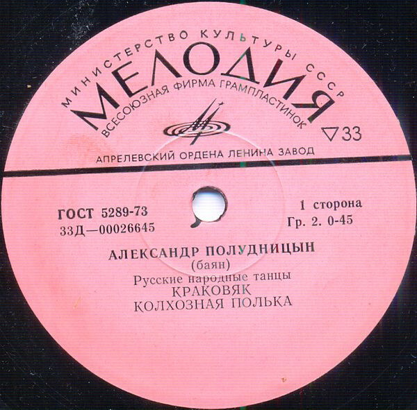 Александр Полудницын (баян). Русские народные танцы