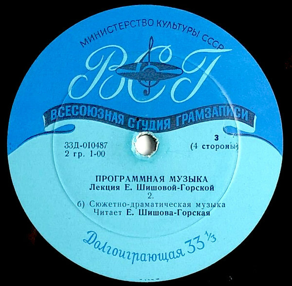 "ПРОГРАММНАЯ МУЗЫКА" (лекция Е. Шишовой-Горской)