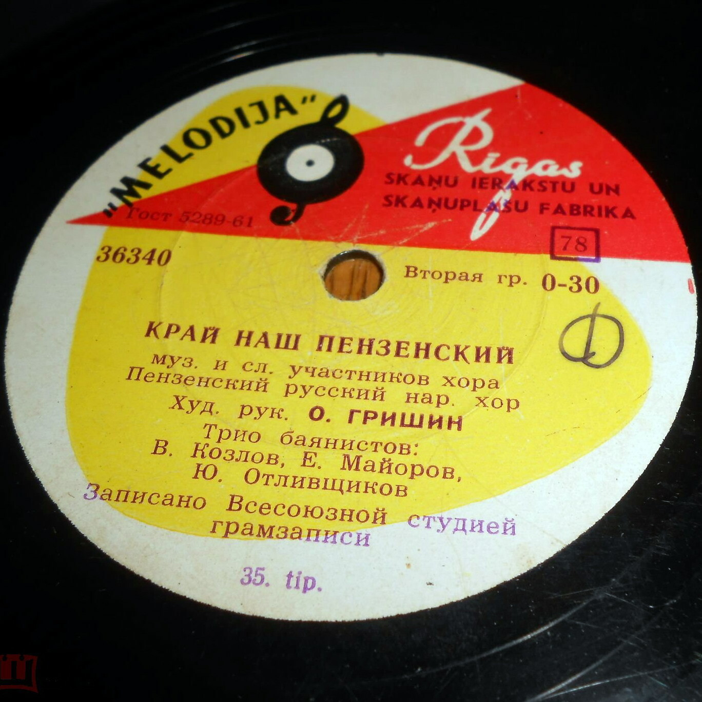 Пензенский русский нар. хор — Восемнадцать лет / Край наш пензенский