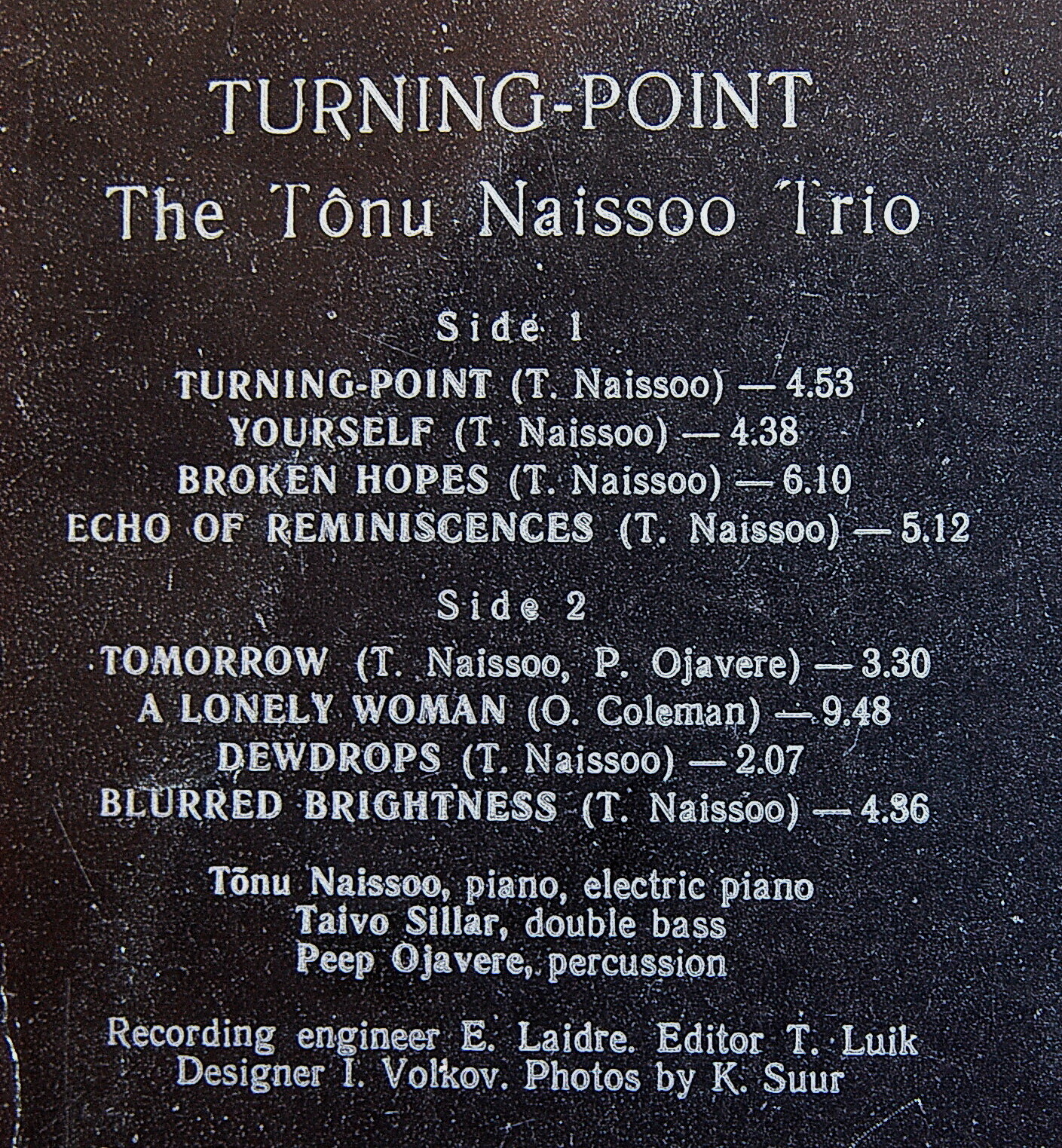 ТРИО ТЫНУ НАЙССОО «Поворотный пункт»