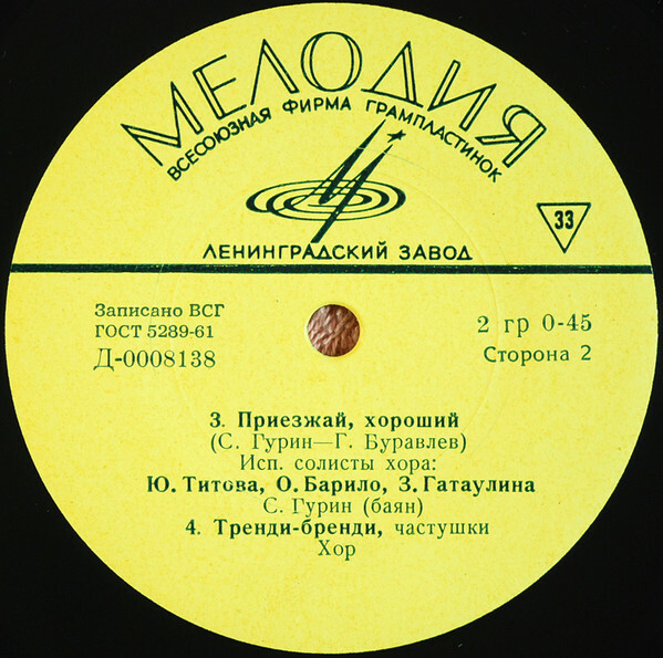 Оренбургский русский народный хор. Худ. рук. Я. Хохлов