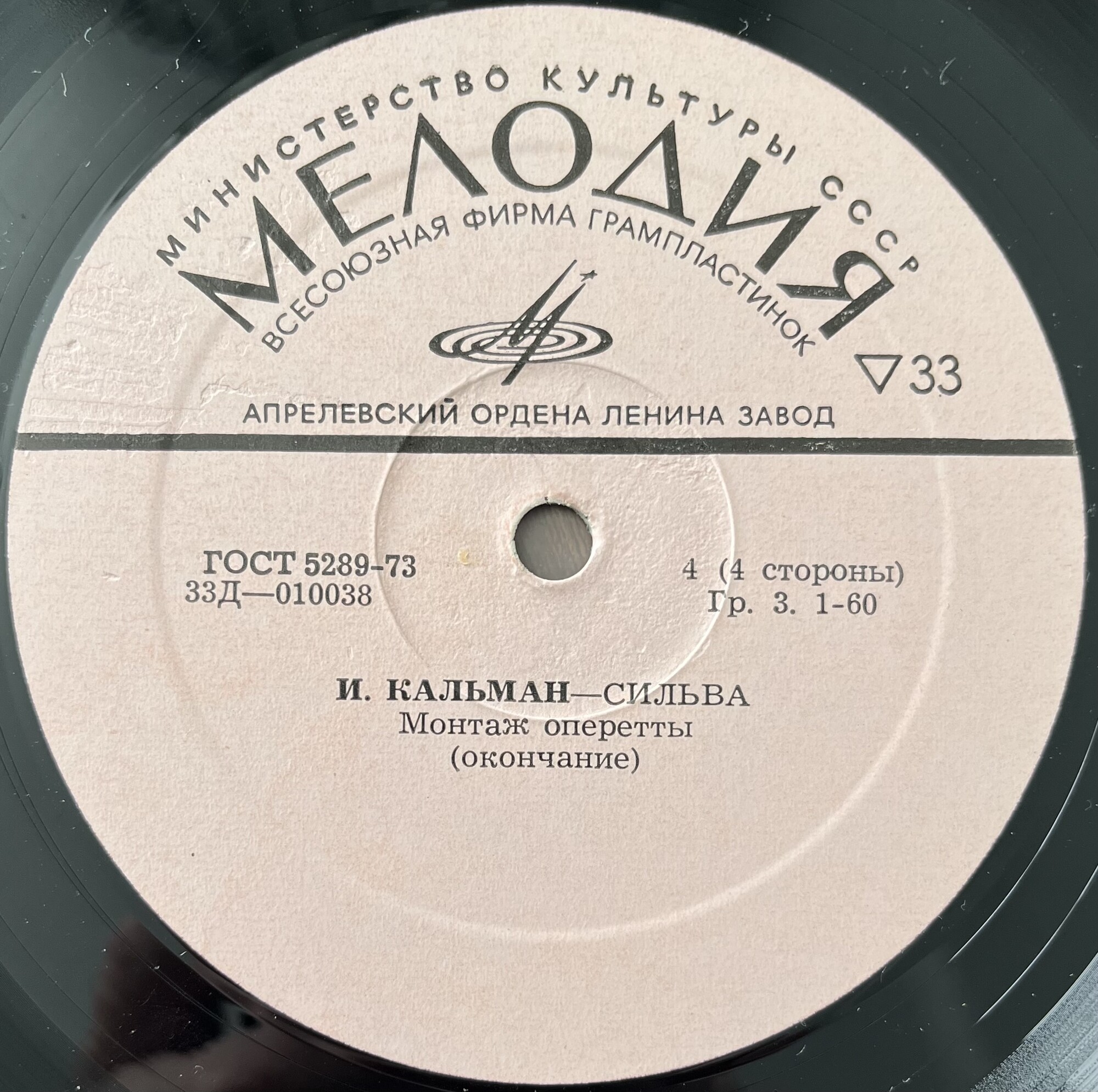 И. КАЛЬМАН (1882–1953) «Сильва», монтаж оперетты