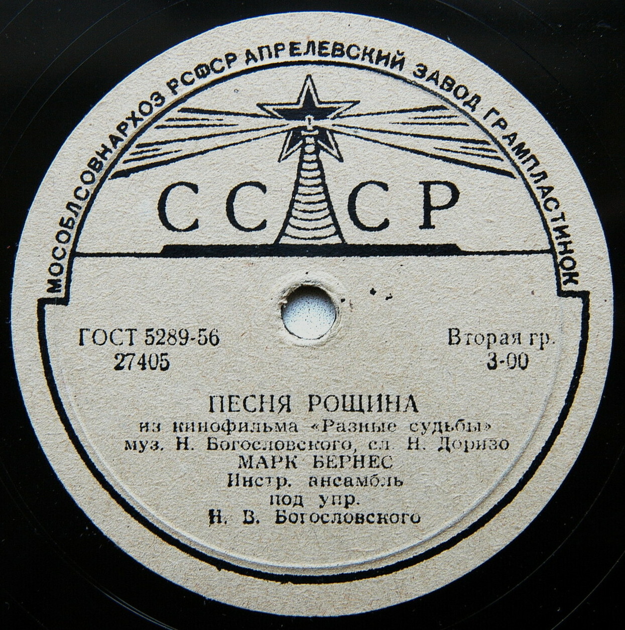 Песни из к/ф "Разные судьбы"
