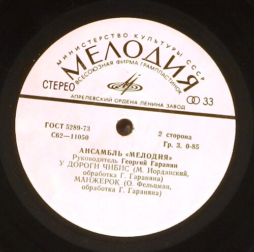 Ансамбль "Мелодия". Руководитель Георгий ГАРАНЯН