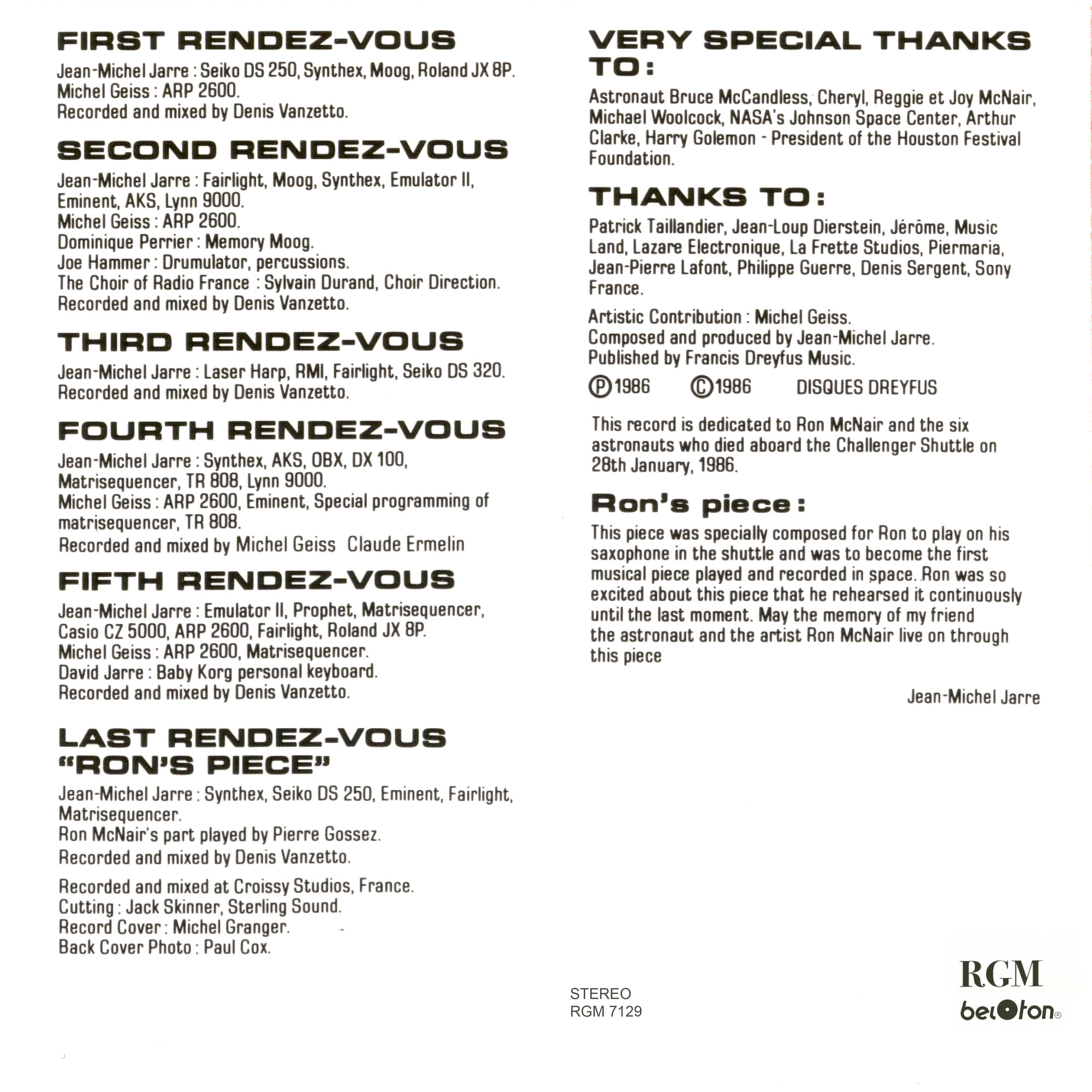Jean-Michel JARRE. Rendez-Vous