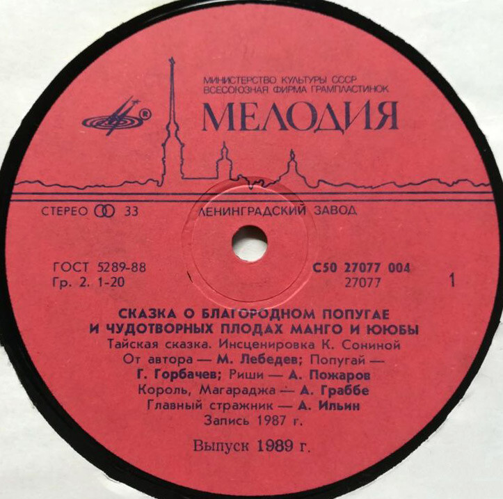 Сказка о благородном попугае и чудотворных плодах манго и ююбы (тайская сказка). Инсценировка К. Сониной