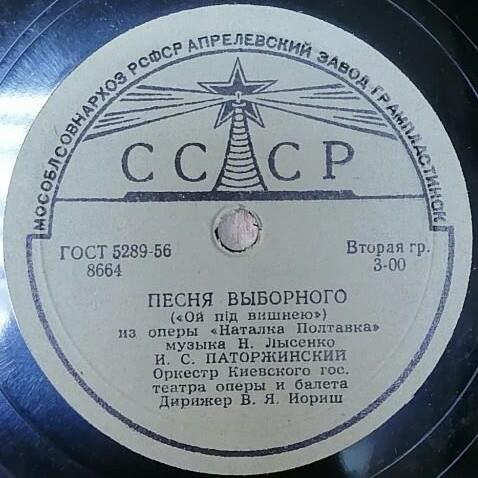 Н. Лысенко. Две песни из оперы «Наталка-Полтавка»